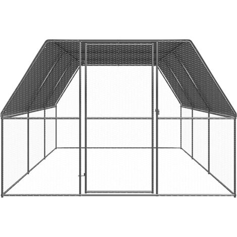 Maison Exclusive - Gabbia per Polli da Esterno 3x6x2 m in Acciaio Zincato