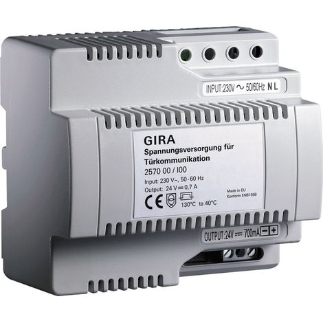 GIRA 257000 trasformatore Grigio (1/2)