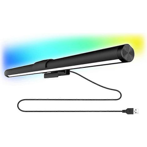 LED-Schreibtischlampe, Monitor-Lichtleiste, dimmbare Beleuchtung, USB-Tischlampe, Computer-Lichtleiste, ideal für Arbeit und Gaming. (1/5)