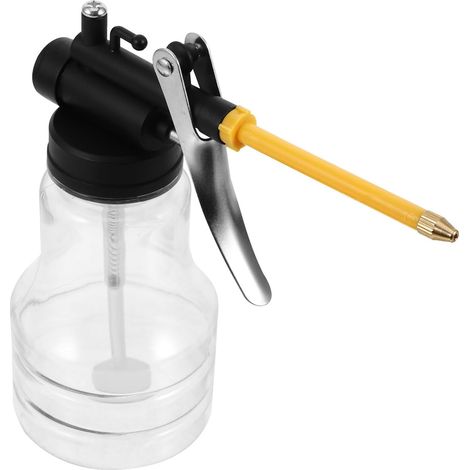 Bouteille D’Huile Moteur à Long Bec 250ml en Plastique Transparente Doseur Manuel, Design Multifonction, Usage Simple, Format Compact pour Entretien (1/5)