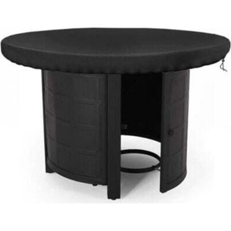Housse de protection ronde étanche et anti-UV 420D pour plaque de cuisinière – Diamètre 80 cm, noir (1/5)