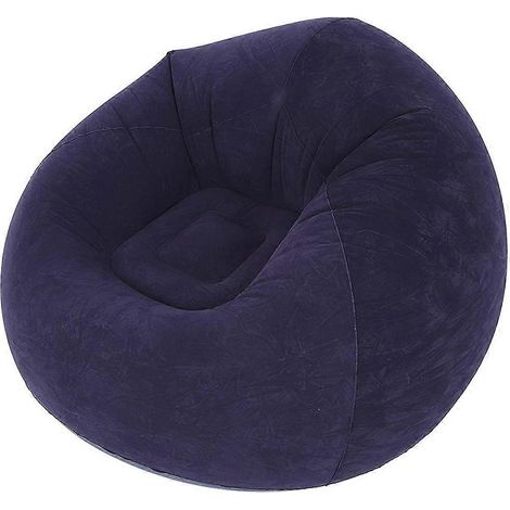 Grand fauteuil gonflable en PVC floqué, pouf de jardin pour camping et randonnée, sacs (A) (1/5)