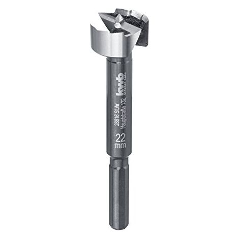 Kwb 706322 Taladro de centrado 22 mm acero metálico