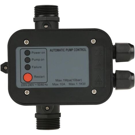 RHG Contrôleur de pression pour pompe à eau 10 barPressostat 220V sans câbleProtection contre manque d'eauIP65 (1/5)