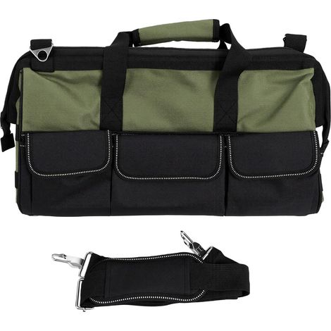 Heavy-Duty 45.7cm Oxford Cloth Tool Bag with 25 Pockets (1/5)