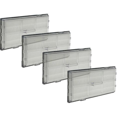 vhbw 4x Filtre HEPA compatible avec Roborock S8, S6, S5, S7, S7 maxV Ultra, S8 Pro robot aspirateur - Filtre à air