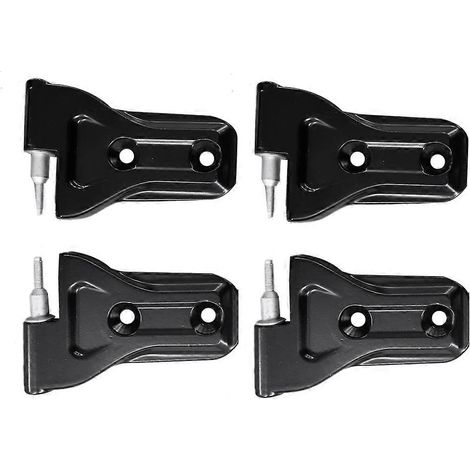 1 juego/4 piezas de kit de bisagras para puertas de carrocería de Jeep Wrangler JL 2DR 2018+. Incluye embellecedores para las bisagras laterales de las puertas: parte superior larga y parte inferior c (1/5)