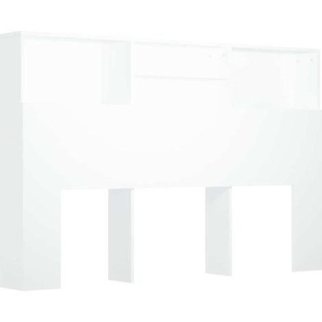 Maison Exclusive - Mueble cabecero blanco 160x19x103,5 cm (1/5)