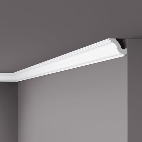 Eckleiste NMC H NOMASTYL Noel Marquet Zierleiste Stuckleiste Zeitloses Klassisches Design weiß 2 m (1/5)