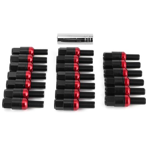 20pcs boulons de roue M14x1,5mm en alliage d'aluminium renforcé pour Porsche 718 Boxster (982)/911 Carrera Noir (1/5)