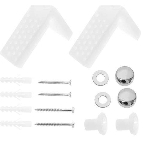 2 Pack L Shape Toilet Fixing Kit Replacement Bathroom Fixing Bolts Fixing Fixings and Screws Bathroom Accessories (1/5)