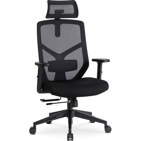 Ergonomischer drehbarer Bento-Bürostuhl, Schwarz, Modern (1/5)