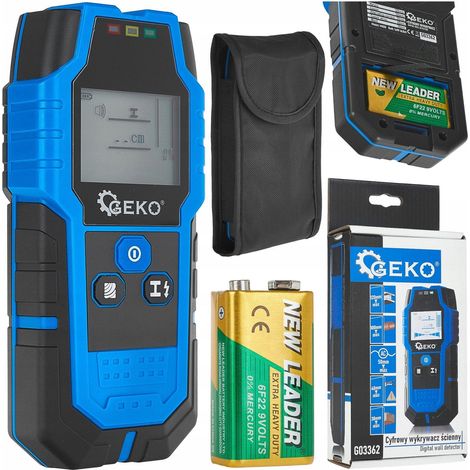 Geko PROFI detector de metales y cables pantalla LCD retroiluminada