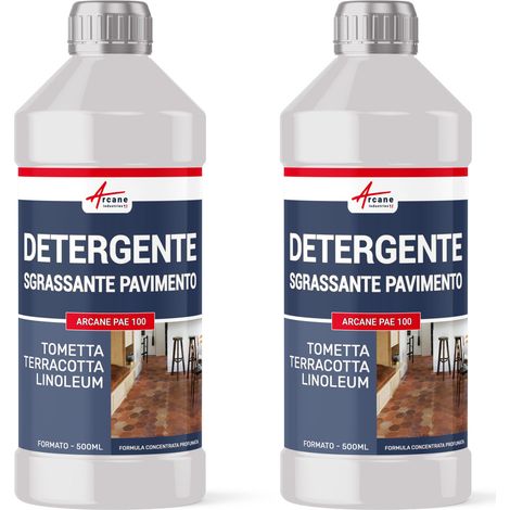 Sgrassatore per pavimenti, Detergente pavimenti esterni - 1 L (2 x 0,5 L)  - ARCANE INDUSTRIES (1/5)