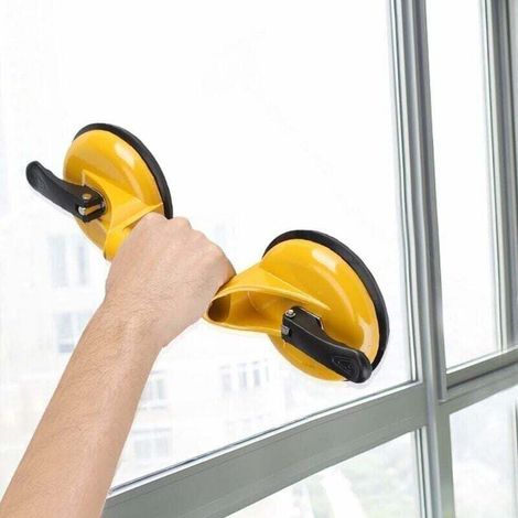 Ventouse Poignée Ventouse, Ventouse Double Triple Plaque Professionnel en Laiton Pull Lifter Gripper Mover Sucker Pad Auto Outil (1/3)