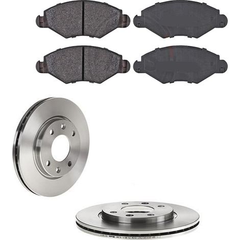 KIT FRENI ANTERIORI compatibile con PEUGEOT 206 TRE VOLUMI - DISCHI + PASTIGLIE OEM: P 61 063 / 15880 , 16920 /SOSTITUZIONE DIRETTA/BASSA POLVERE/SILENZIOSO (1/5)