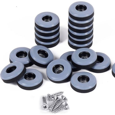 32 Stück Stuhlpolster zum Aufnageln, Möbelpolster, rund, 22 mm, Stuhlpolster, Filz-Möbelpolster für Tisch- und Stuhlbeine, Möbelschutz