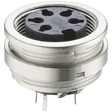Connecteur rond DIN embase femelle, verticale Lumberg KFR 40 Nombre de pôles: 4 argent 1 pc(s) (1/3)