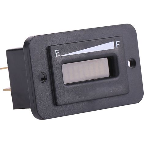 Indicatore di carica batteria digitale a LED 12V 24V 36V 48V universale per carrelli, barche, camper, motociclette, plastica nera, facile installazione (BI003-36V) (1/5)