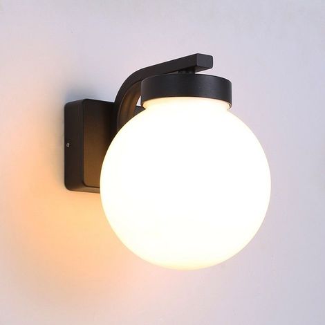 Aplique Farol Exterior De Pared "LILIAN" E27 IP44 - Negro