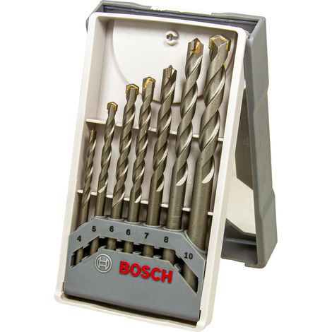 Bosch Betonbohrer CYL-3 Set Silver Percussion 7-teilig 4, 5, 6, 6, 7, 8, 10 mm (1/5)