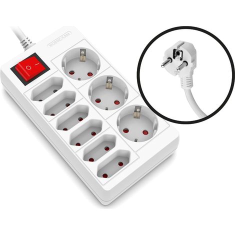 BASE ONLEX BLANCA 6+3T.CABLE/INT.1,5mt