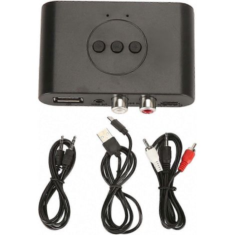 Adaptateur Bluetooth NFC Auto, Récepteur Audio Sans Fil 3.5mm, Prise Casque Voiture, Lecture Clé USB, Amplificateur Enceinte (1/5)