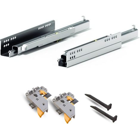 KOMPLET PUSH - Guides de tiroir à sortie totale, 40 kg, 350 mm (1/5)