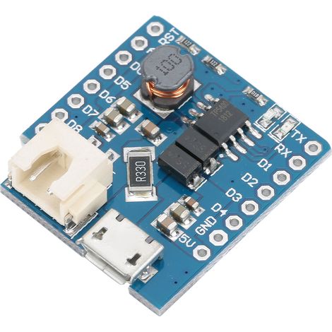 2er-Pack D1 Mini Battery Shield Modul Lithium-Ladegerät 3,7 V mit Boost, Ladeplatine für Arduino (1/5)