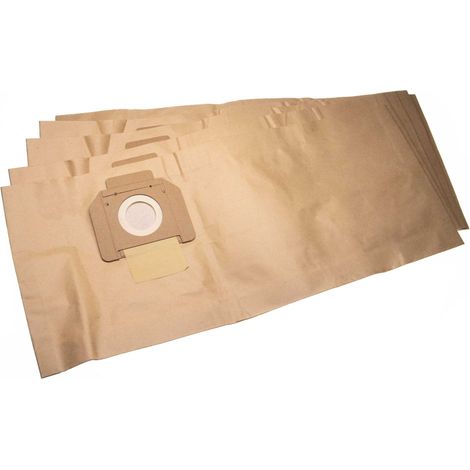 vhbw 5x Sacs compatible avec Nilfisk Alto Attix 30, 30-01, 30-11, 30-21, 350, 350-01, 360, 360-11, 360-21 aspirateur - papier, 66cm x 27,8cm, marron (1/3)