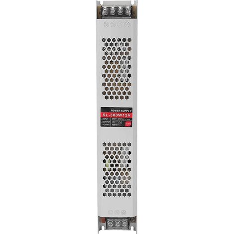 Alimentation à découpage 300 W 12 V 25 A pour caisson lumineux LED (bande LED), entrée CA 190-240 V. (1/4)