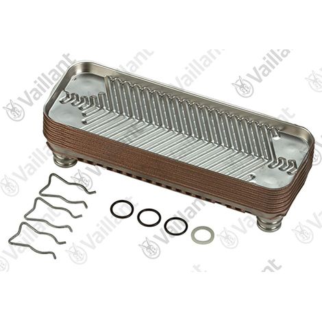 VAILLANT Scambiatore di calore ACS, 12 piastre VSC 126+196-C 140/150 R1 u.w. Vaillant-Nr. , 065111