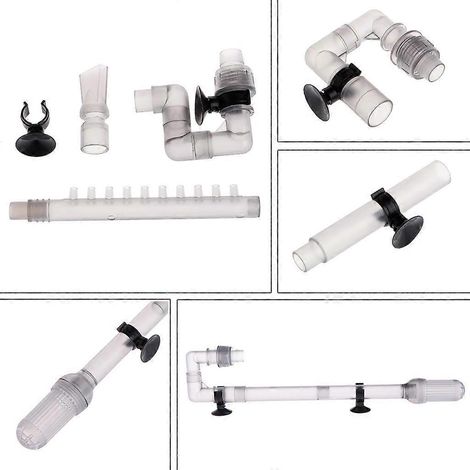 Tuyau d'aspiration/d'évacuation pour filtre d'aquarium, avec tube de 12 mm (1/4)