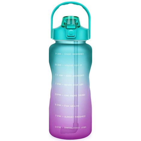 Bouteille À Eau - 1 89 L - Marqueur Horaire Motivation - Sans BPA En Tritan - Pour Fitness Gym Et Sports Extérieurs - 1 Pièce (1/5)