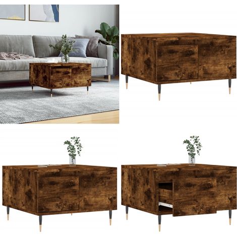 Couchtisch Räuchereiche 55x55x36,5 cm Holzwerkstoff - Couchtisch - Wohnzimmerstil - Holzmöbel - Holzwerkstoff - Möbel Online Kaufen - Home & Living (1/5)