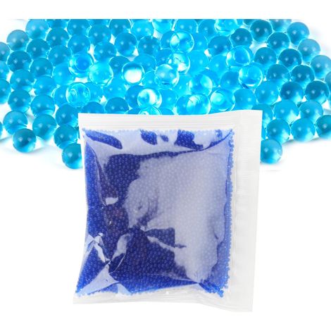Lot de 10 000 perles d'eau bleues pour bricolage, vases, plantes, mariage, décoration de jardin (1/5)