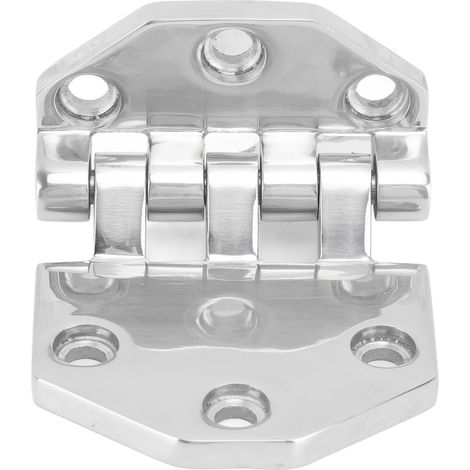 Charnière bateau inox poli miroir, inox marine antirouille pour porte, armoire, trappe (1/5)