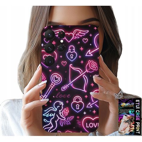 Custodia per Samsung Galaxy S23 Ultra - Custodia per San Valentino, LOOT, Cupido, cuori (1/5)