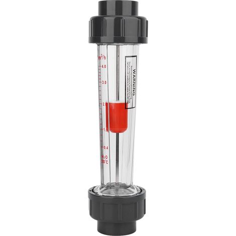 Débitmètre à tube plastique LZS-32(D) - Outil de mesure du débit d'eau - Plage de mesure : 0,4 à 4 m H