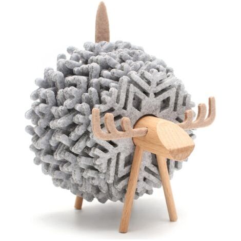 Dessous de verre 3D unique - motif cerf - en feutre écologique - le cadeau idéal (1/5)