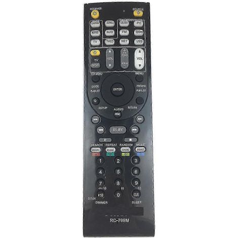 Télécommande pour récepteurs Onkyo AV RC-834M, RC-799M, RC-737M, RC-735M, RC-765M, TX-NR414, TX-NR515, TX-NR717, TX-SR507S et TX-SR507 (1/5)