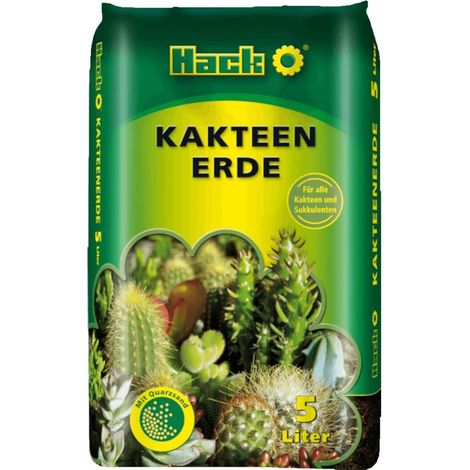 HACK terrrau pour cactus 5 L substrat pour cactus, terreau pour succulentes avec sable de quartz