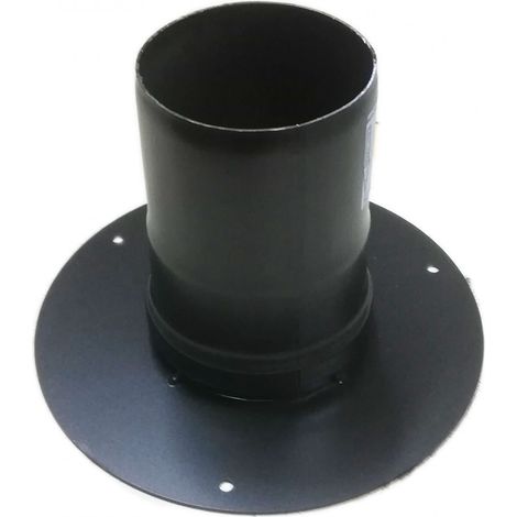 Rosone unico nero pellet da 100mm (1/4)