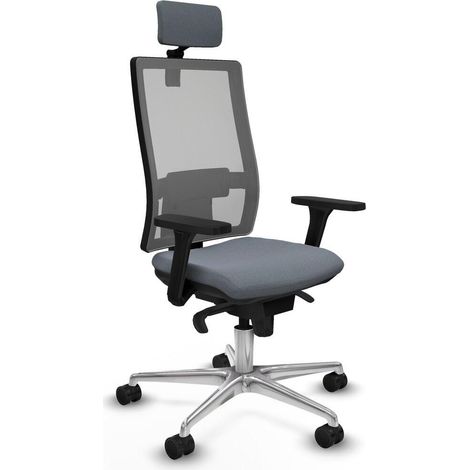 Piqueras y Crespo Bürostuhl Grau Ergonomisch