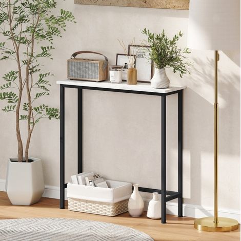Konsolentisch mit Marmoroptik 75x24x76 cm Schwarz OKMYHOME (1/5)