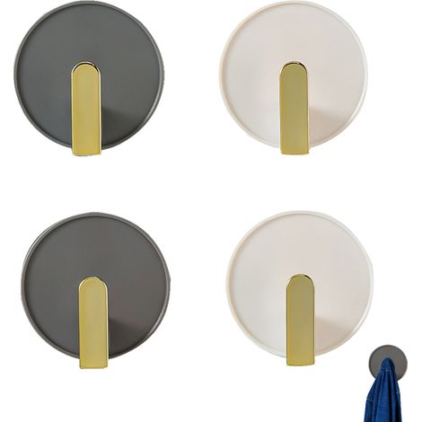 Crochets robustes pour douche, pour suspendre éponges, serviettes, vêtements et peignoirs. (1/5)
