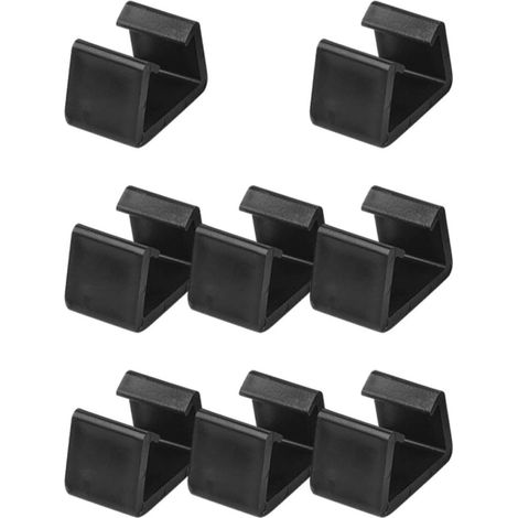 Lot de 8 clips fixation pour mobilier jardin en osier, résistants (1/5)