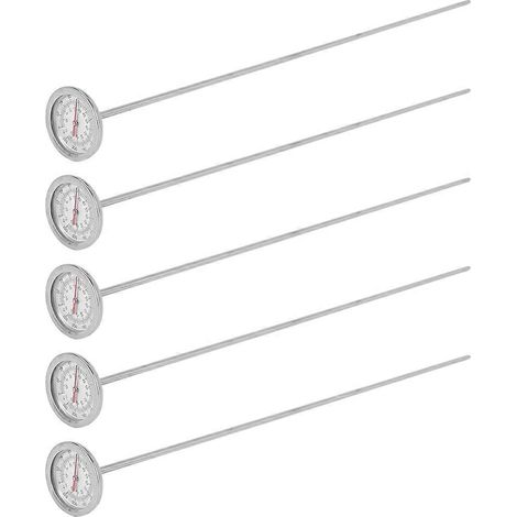 5X long Stem Compost Soil Thermometer Fast Response inoxydable acier 20 pouces Measuring Probe Fahrenheit et Celsius (1/5)