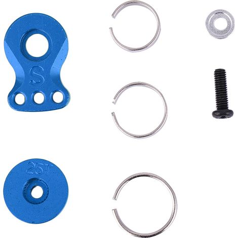 Bras De Pignon Métallique 25T En Acier Pour Véhicule RC 1/10 1/8 Échelle Pièce N10220NB Bleu (1/5)