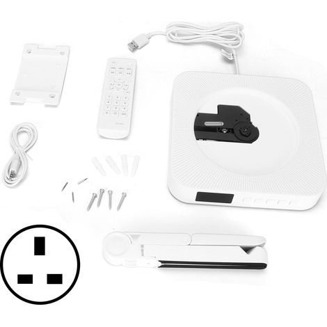 KC809 Lecteur CD Mural Portable avec Télécommande, Lecteur Musique Bluetooth, Écran LED, Appareil Audio pour Maison (1/5)